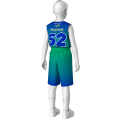 BSK-K01.1 Баскетболист Детский Майка BSK-M-M-К01-1 и Шорты BSK-Ш-М-К03 Спина