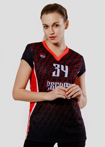 Волейбольная футболка женская VOL-AWT-02-SUBL